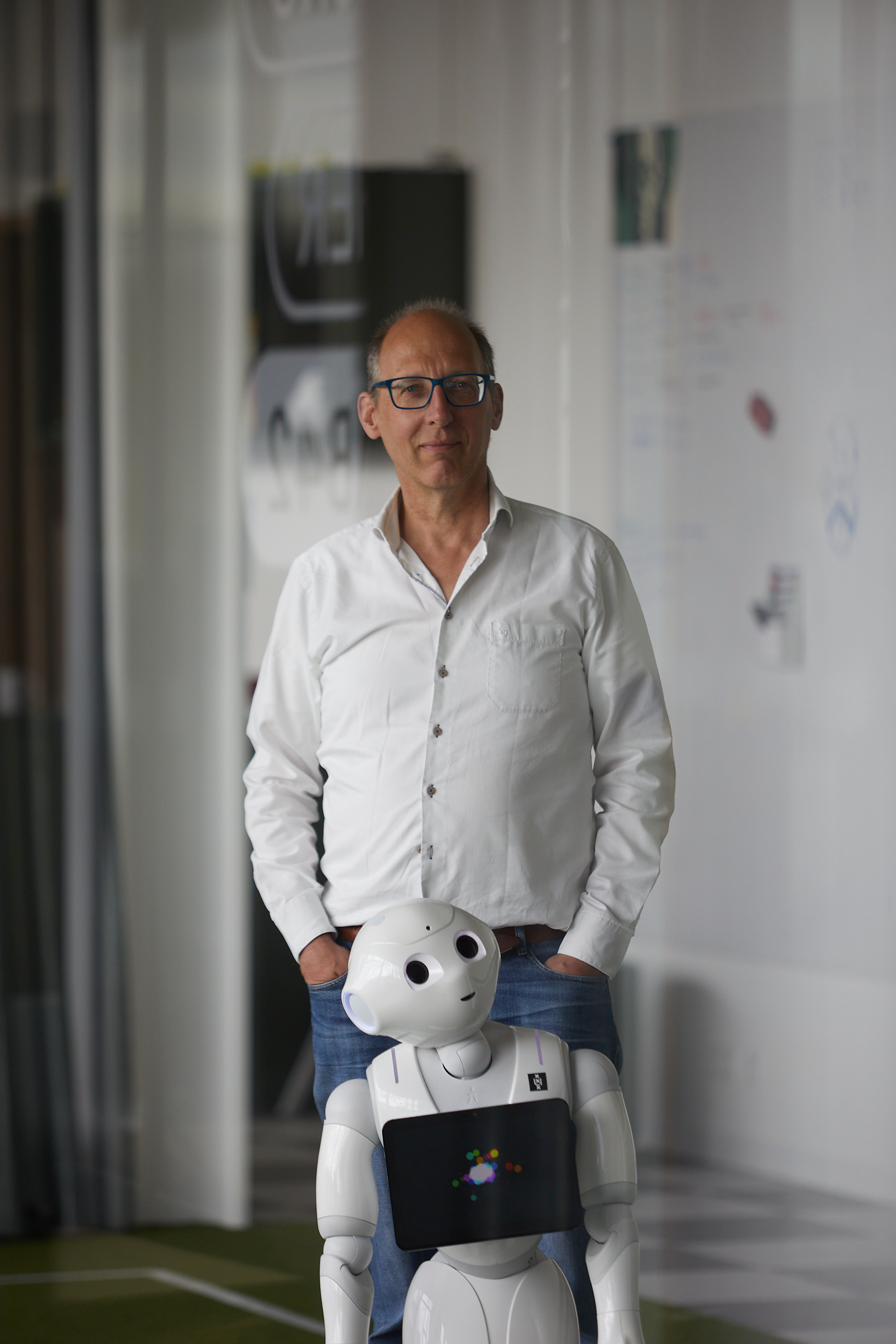 Arnoud Visser in the Intelligent Robotics Lab