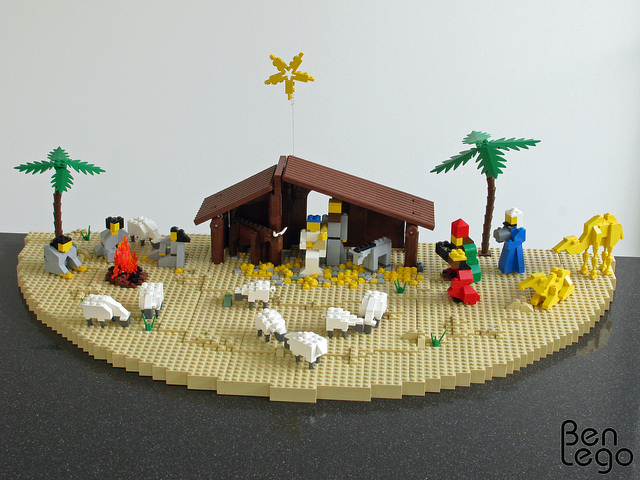 Lego nativity sale