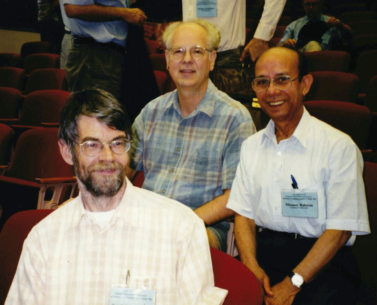 Koornwinder, Gasper, Rahman at Mt Holyoke College, 1998